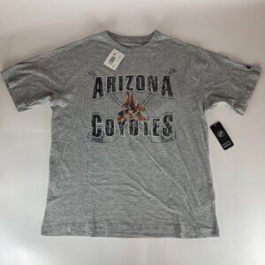 Arizona Coyotes NHL Gray Champion Short Sleeve Crewneck Shirt Mens Large New